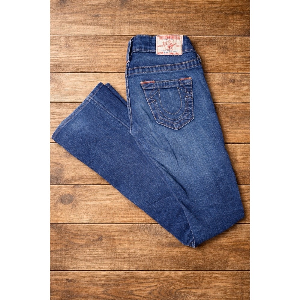 True Religion Women's Boot Cut Jeans - Medium Blue Denim